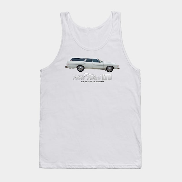 1976 Ford LTD Station Wagon Tank Top by Gestalt Imagery